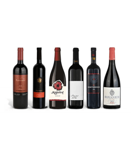 case of red wine
